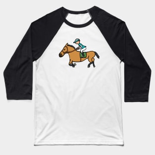 Horse Racing Baseball T-Shirt